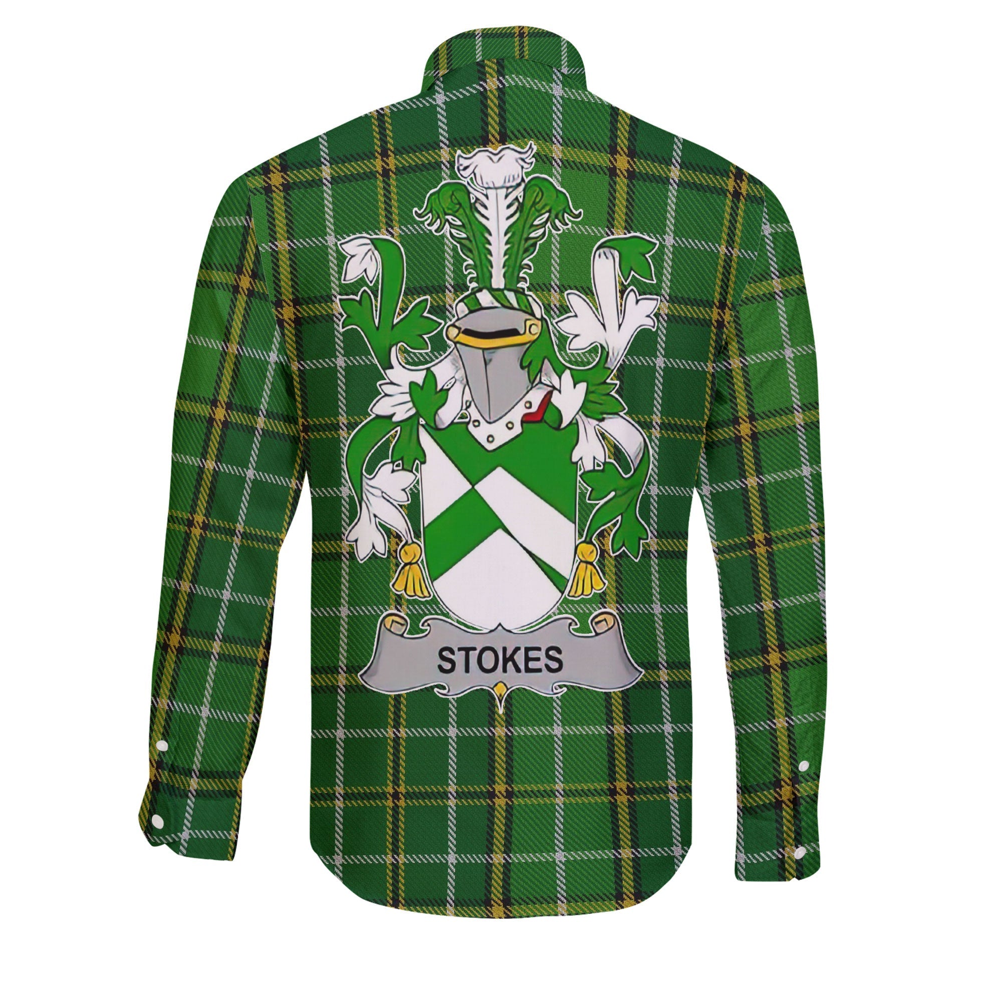 Stokes Long Sleeve Button Shirts Crest And National Plaid Style