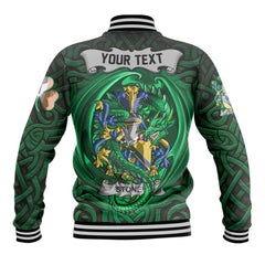 Stoney Baseball Jackets The Green Dragon Of Ireland Style