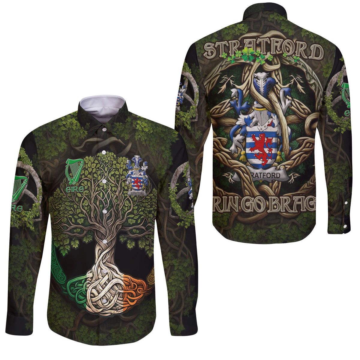 Stratford Long Sleeve Button Shirts Ireland Is My Root Style