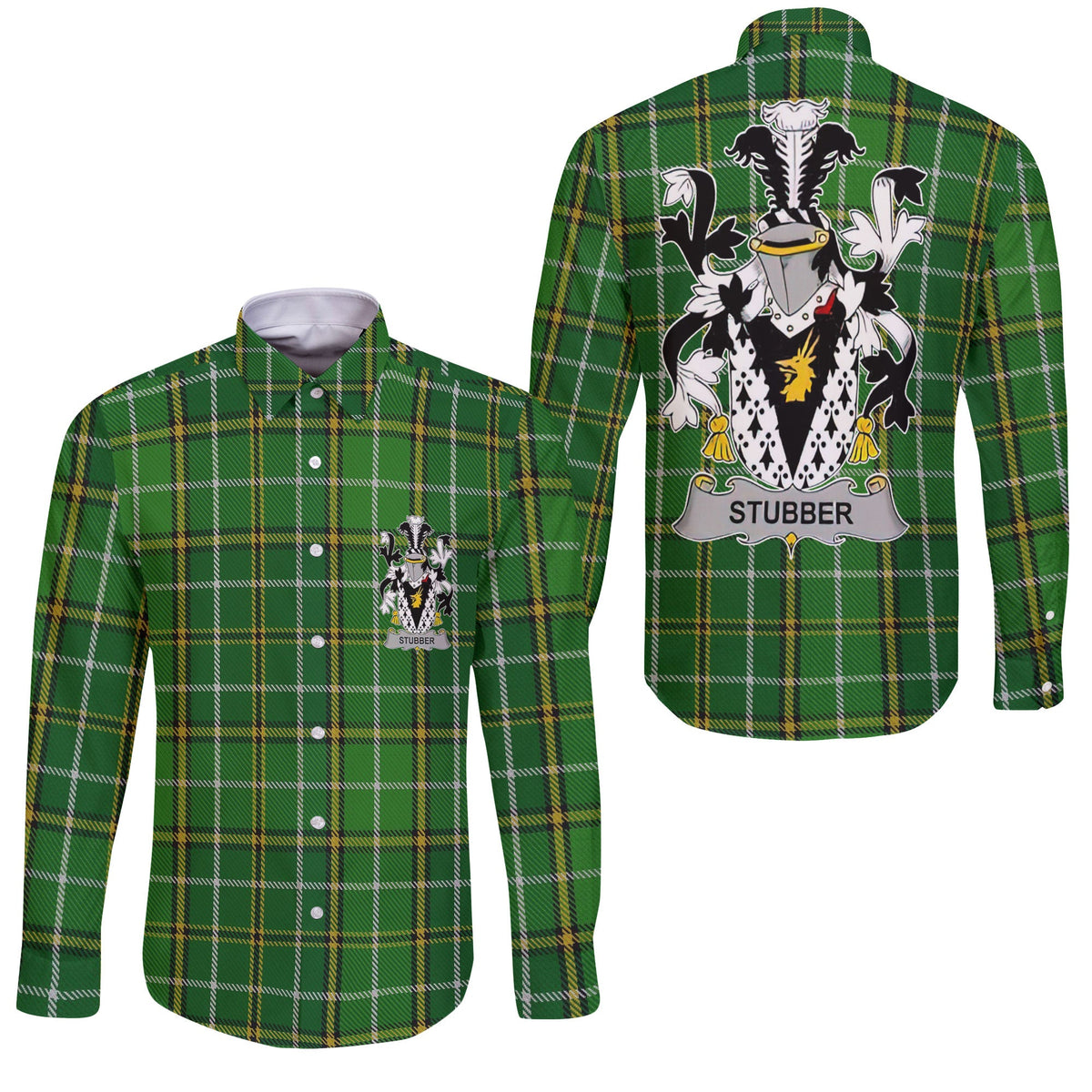 Stubber Long Sleeve Button Shirts Crest And National Plaid Style