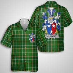 Studdert Hawaiian Shirts Crest And National Plaid Style