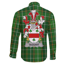 Taggart or McEntaggart Long Sleeve Button Shirts Crest And National Plaid Style