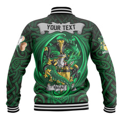 Tanner Baseball Jackets The Green Dragon Of Ireland Style