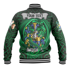 Terry Baseball Jackets The Green Dragon Of Ireland Style