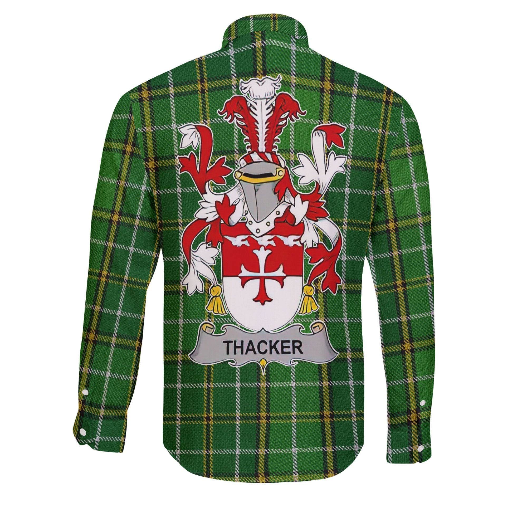 Thacker Long Sleeve Button Shirts Crest And National Plaid Style