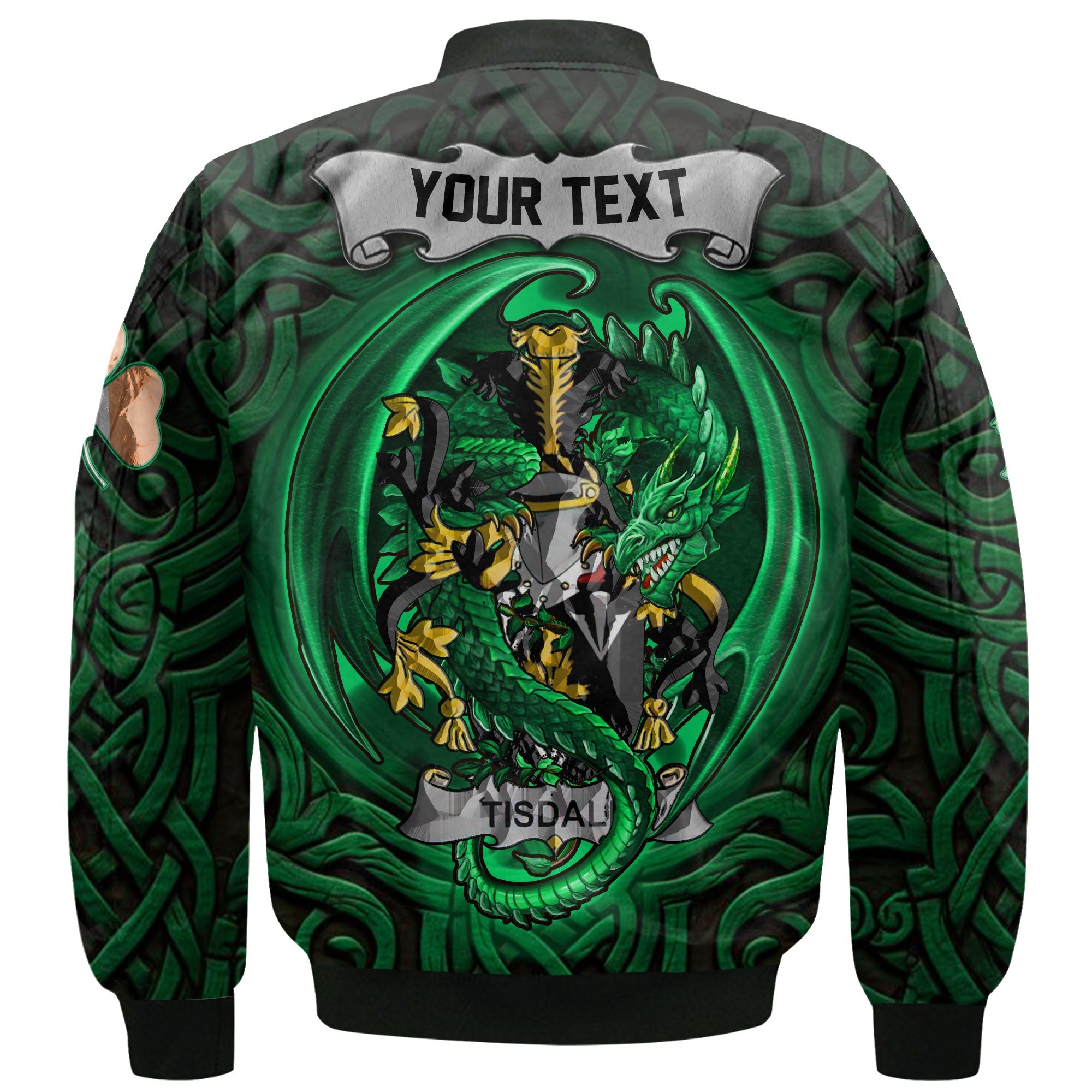 Tisdall or Tisdale Bomber Jackets The Green Dragon Of Ireland Style