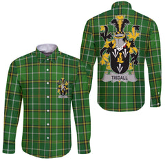 Tisdall or Tisdale Long Sleeve Button Shirts Crest And National Plaid Style