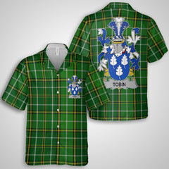 Tobin Hawaiian Shirts Crest And National Plaid Style