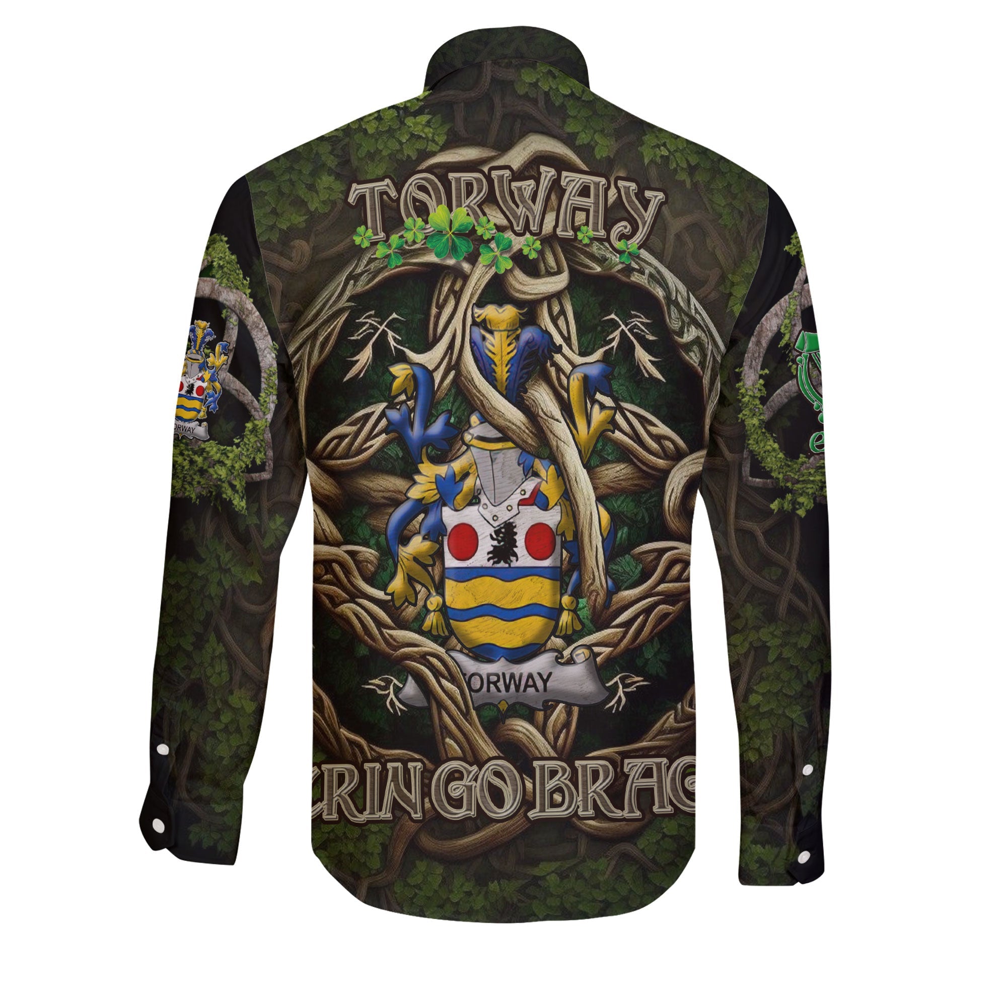 Torway Long Sleeve Button Shirts Ireland Is My Root Style