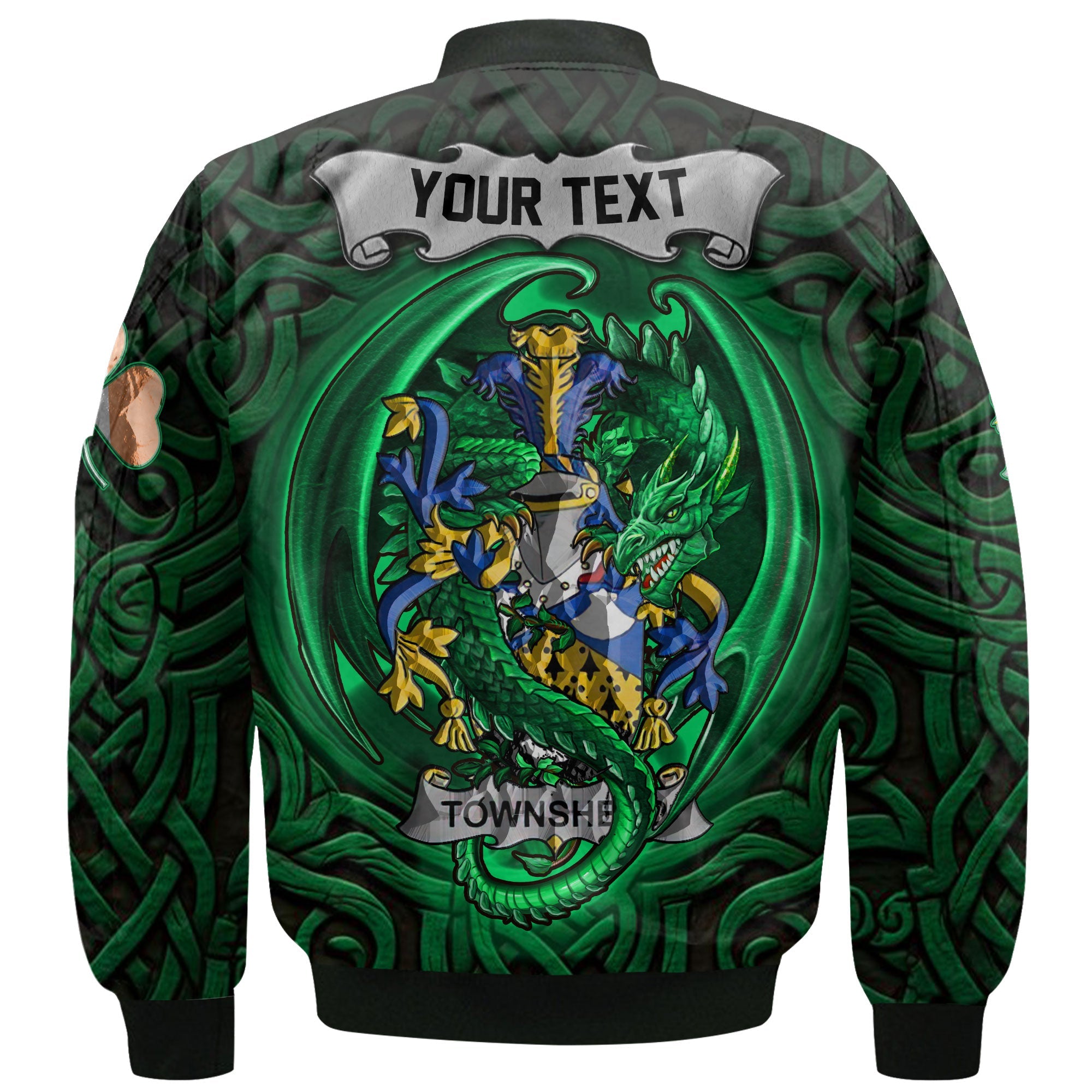 Townshend or Townsend Bomber Jackets The Green Dragon Of Ireland Style