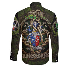 Trant or Trent Long Sleeve Button Shirts Ireland Is My Root Style