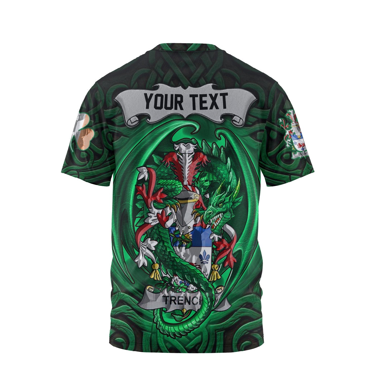 Trench T-Shirts The Green Dragon Of Ireland Style