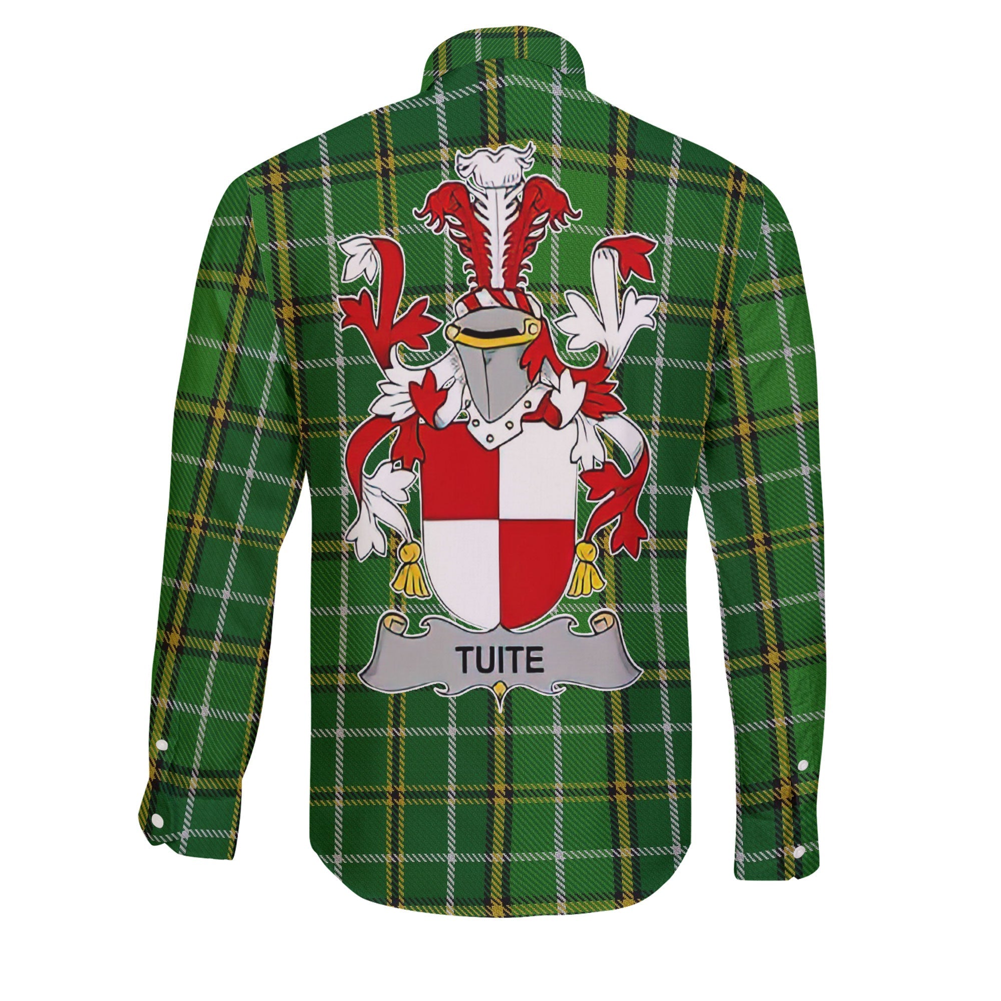 Tuite Long Sleeve Button Shirts Crest And National Plaid Style