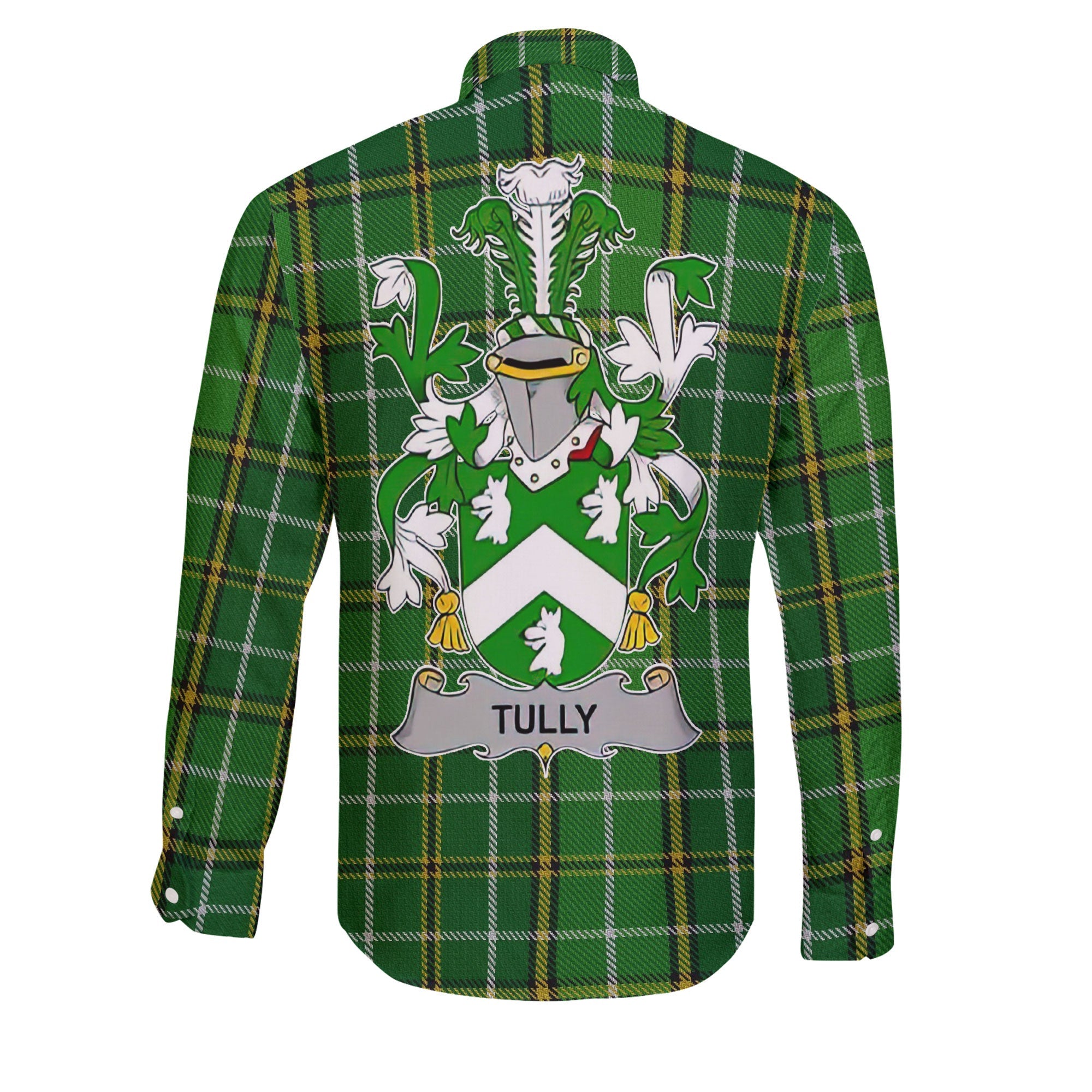 Tuly or McAtilla Long Sleeve Button Shirts Crest And National Plaid Style