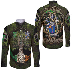 Turnly or Turnley Long Sleeve Button Shirts Ireland Is My Root Style