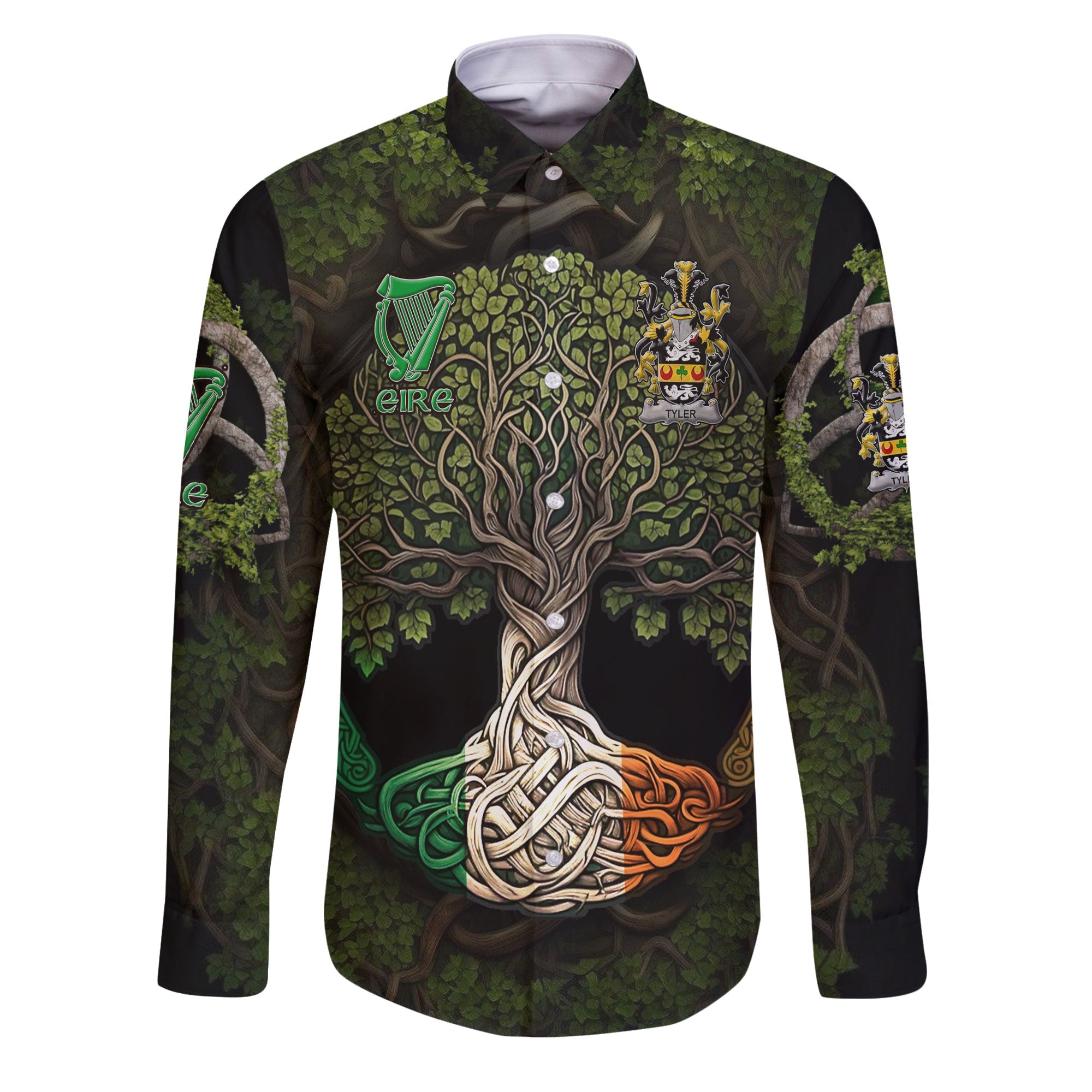 Tyler Long Sleeve Button Shirts Ireland Is My Root Style