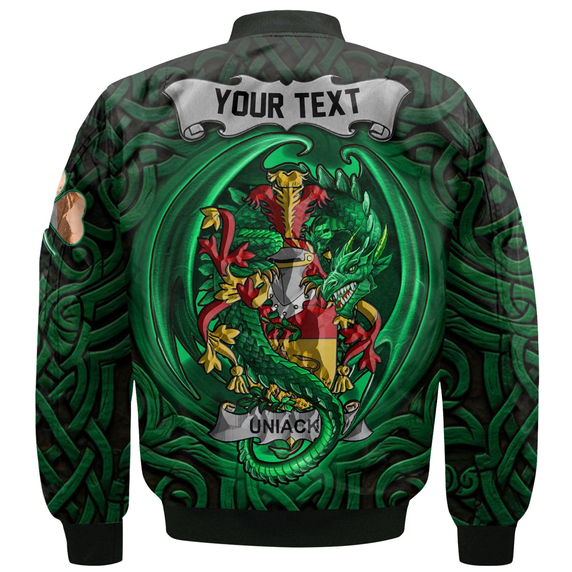 Uniacke Bomber Jackets The Green Dragon Of Ireland Style