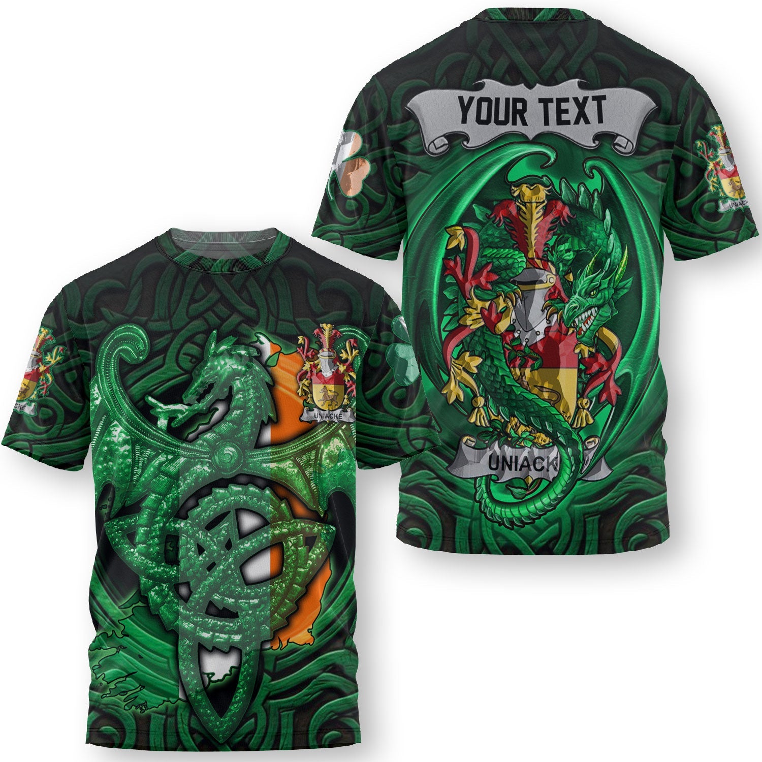 Underwood T-Shirts The Green Dragon Of Ireland Style