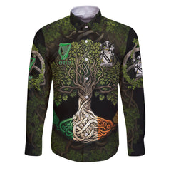 Ushburne Long Sleeve Button Shirts Ireland Is My Root Style