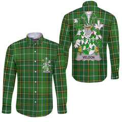 Veldon Long Sleeve Button Shirts Crest And National Plaid Style