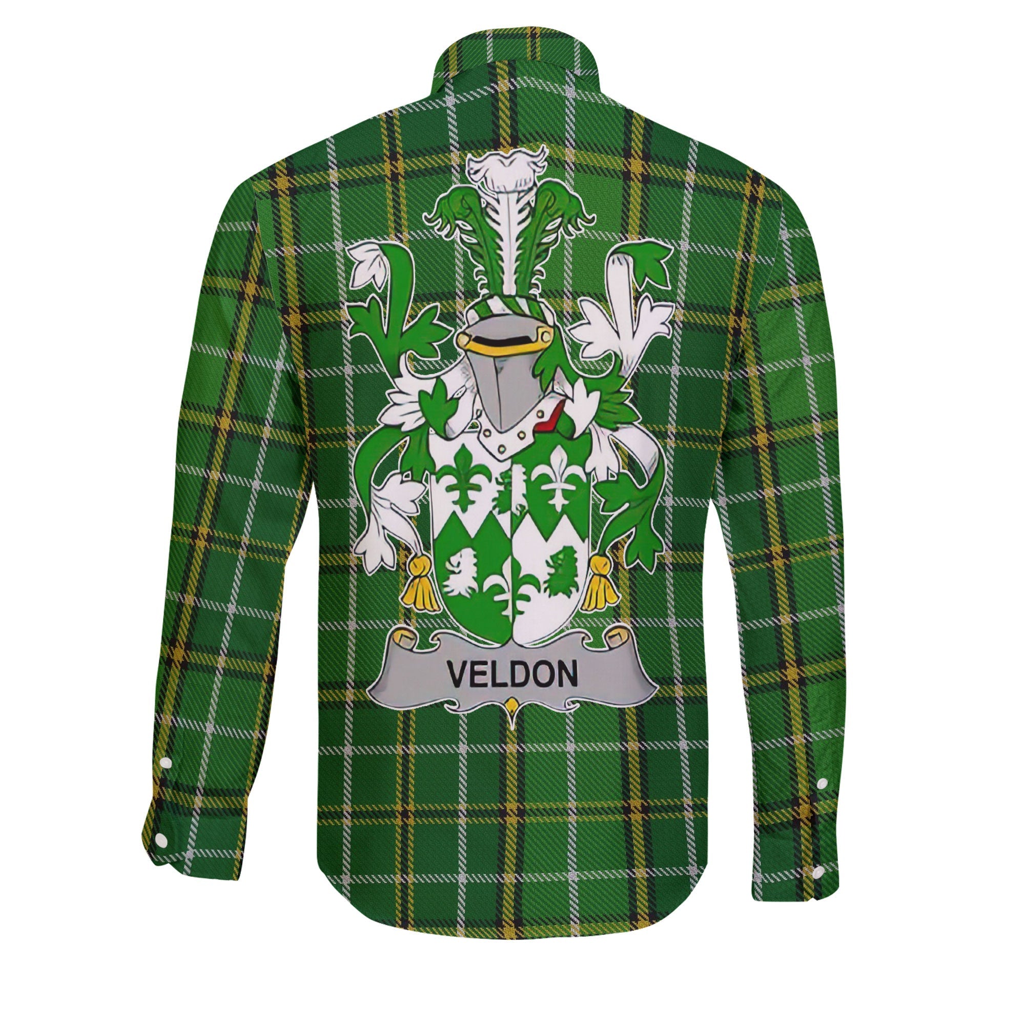 Veldon Long Sleeve Button Shirts Crest And National Plaid Style