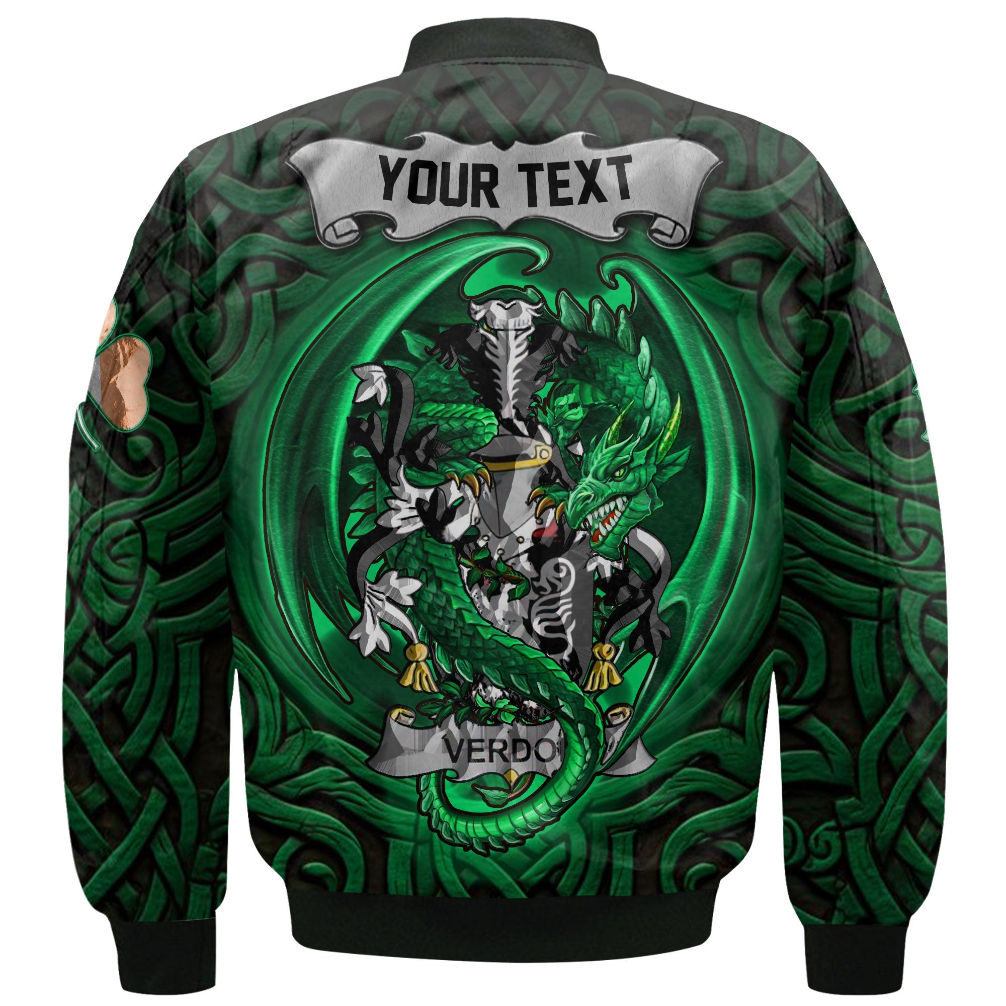 Verdon Bomber Jackets The Green Dragon Of Ireland Style