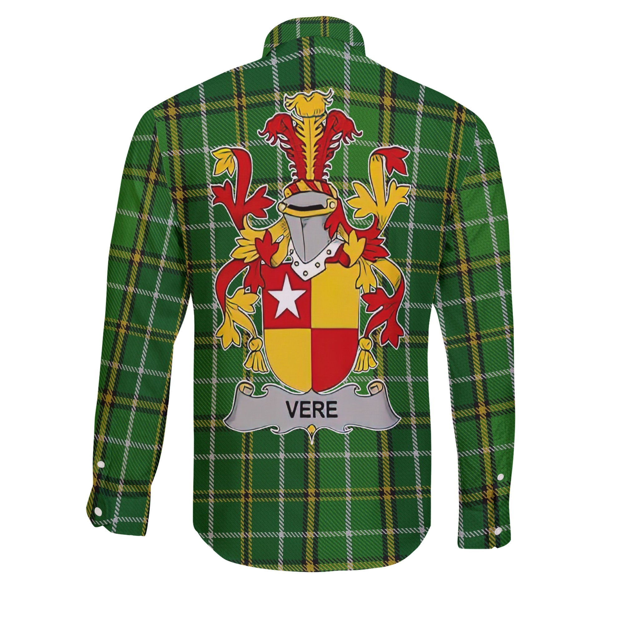 Vere Long Sleeve Button Shirts Crest And National Plaid Style