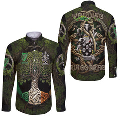 Wadding Long Sleeve Button Shirts Ireland Is My Root Style