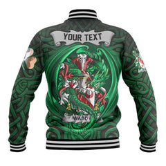 Waddy Baseball Jackets The Green Dragon Of Ireland Style