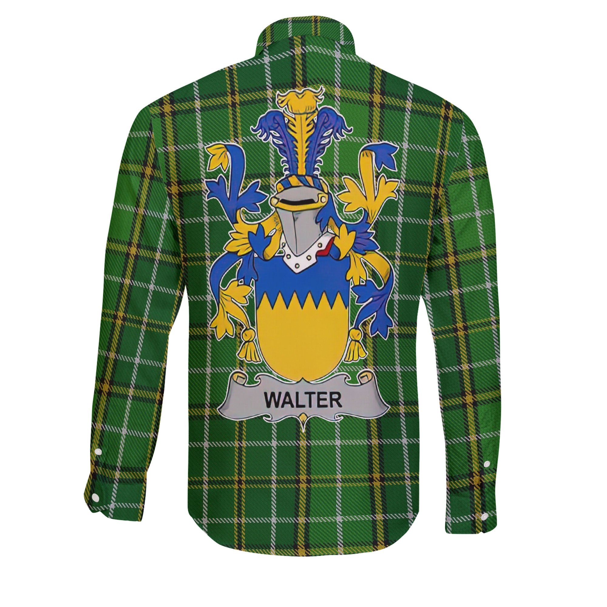 Walter Long Sleeve Button Shirts Crest And National Plaid Style