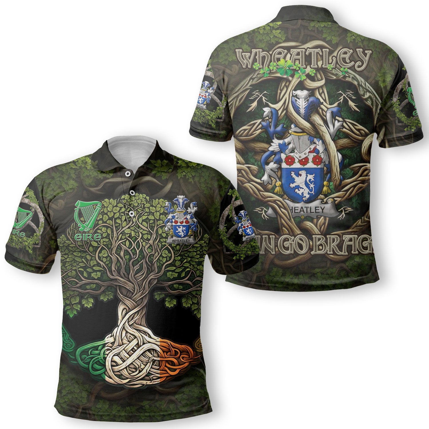 Wheatley Polo Shirts Ireland Is My Root Style