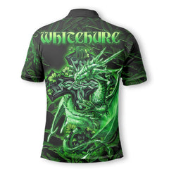 Whitchurch Polo Shirts Celtic Cross And Dragon Style