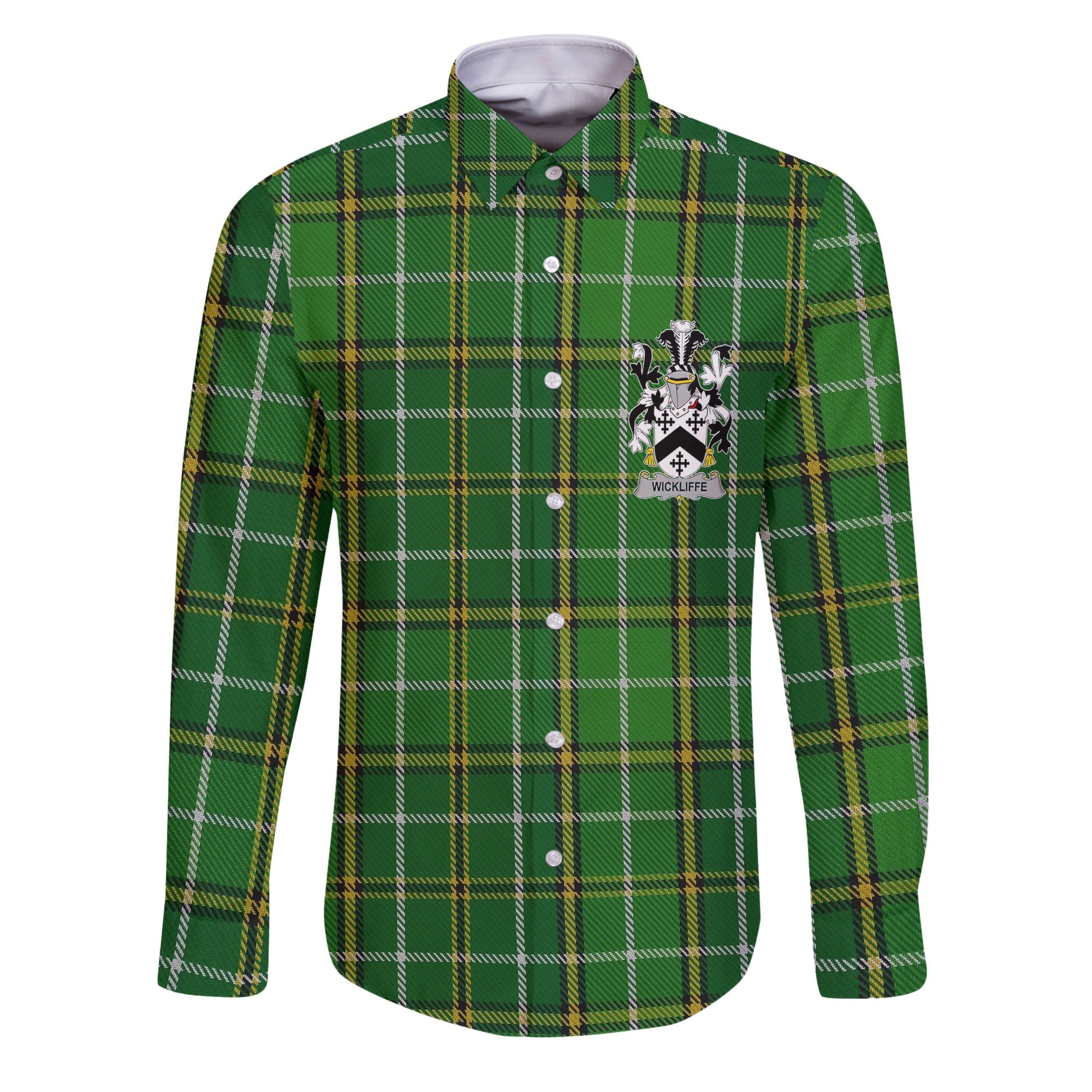 Wickliffe Long Sleeve Button Shirts Crest And National Plaid Style