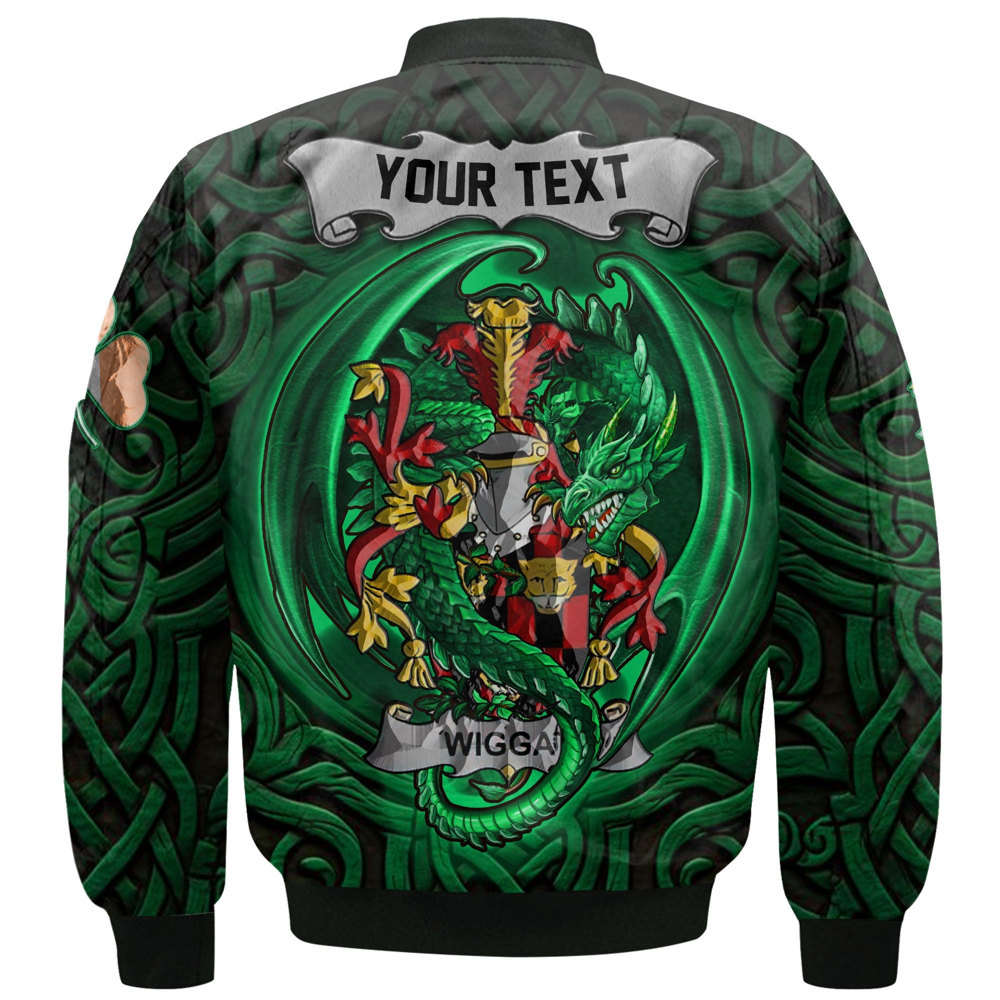 Wiggat Bomber Jackets The Green Dragon Of Ireland Style