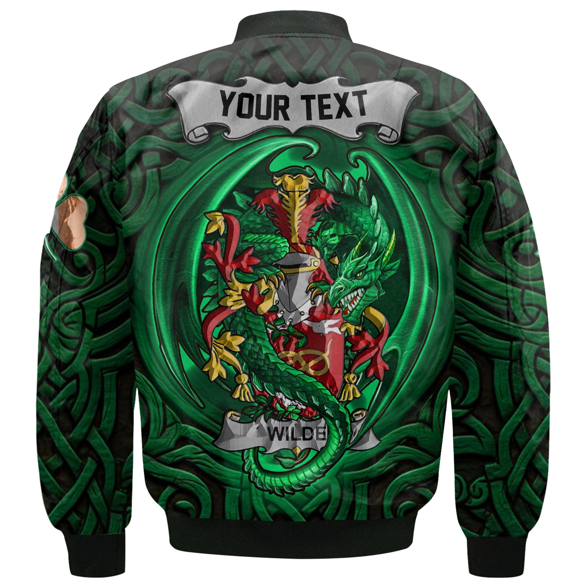 Wilde Bomber Jackets The Green Dragon Of Ireland Style