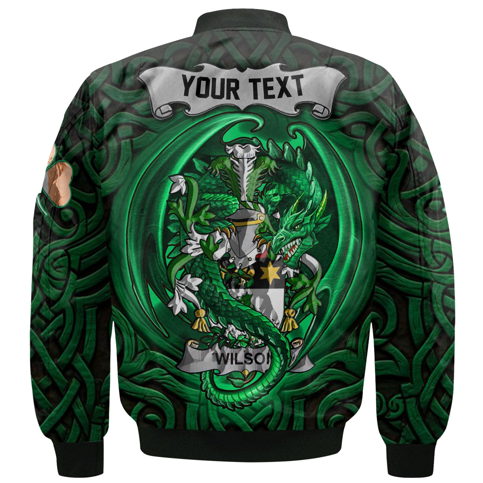 Wilson Bomber Jackets The Green Dragon Of Ireland Style