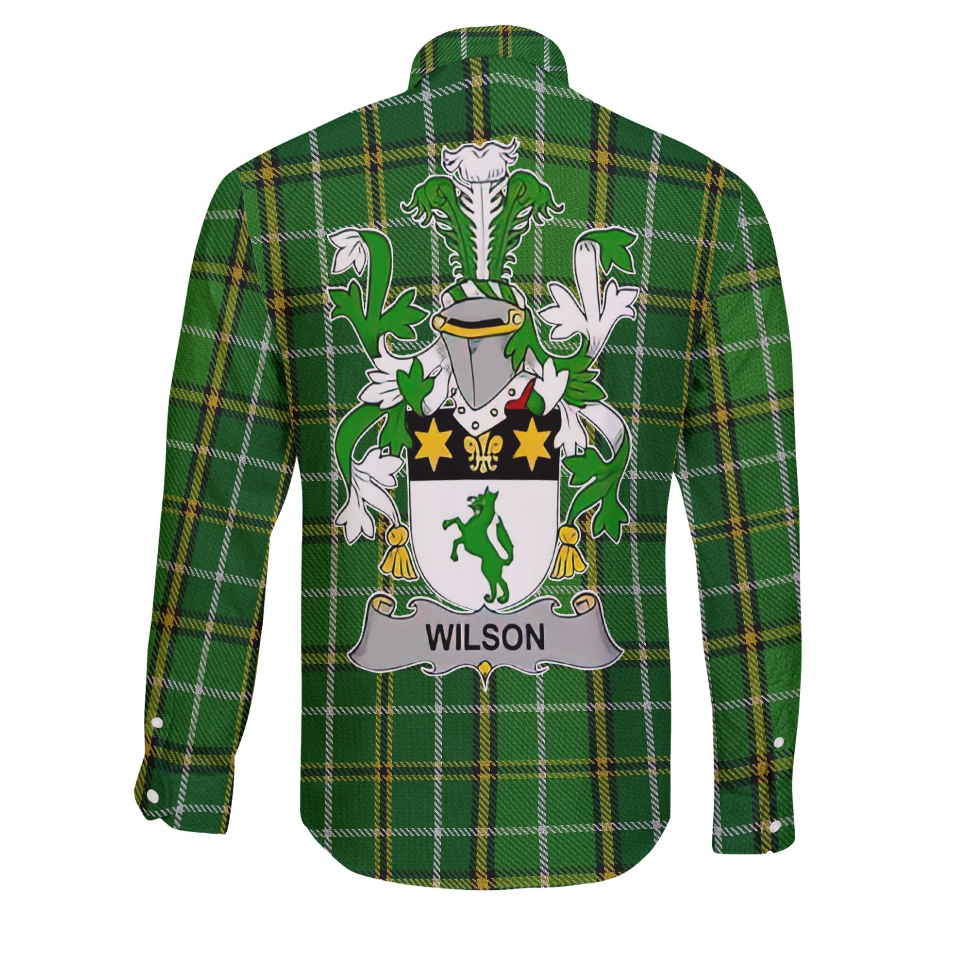 Wilson Long Sleeve Button Shirts Crest And National Plaid Style