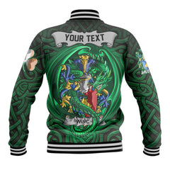 Winch Baseball Jackets The Green Dragon Of Ireland Style