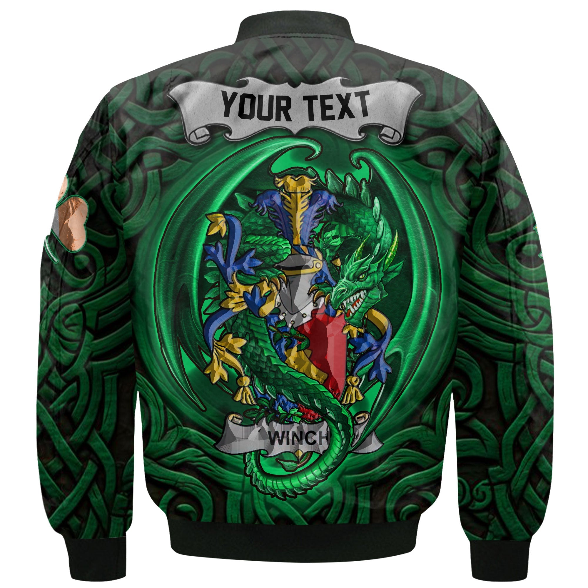 Winch Bomber Jackets The Green Dragon Of Ireland Style