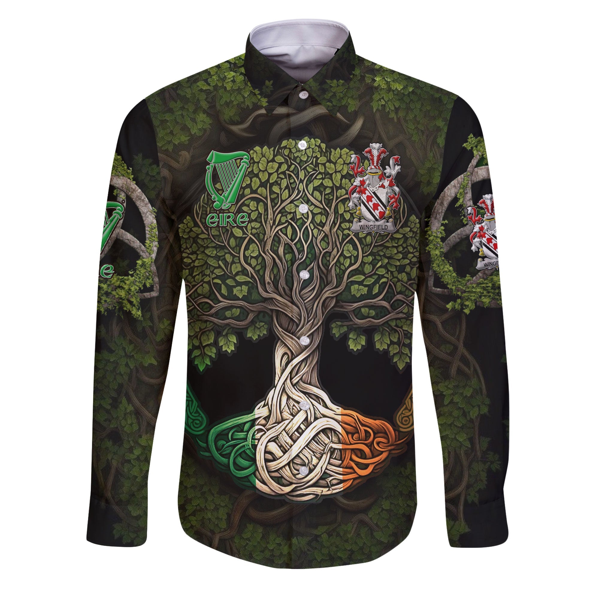 Wingfield Long Sleeve Button Shirts Ireland Is My Root Style