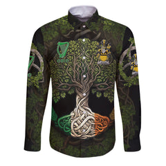 Wogan Long Sleeve Button Shirts Ireland Is My Root Style