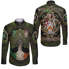 Wolverston Long Sleeve Button Shirts Ireland Is My Root Style