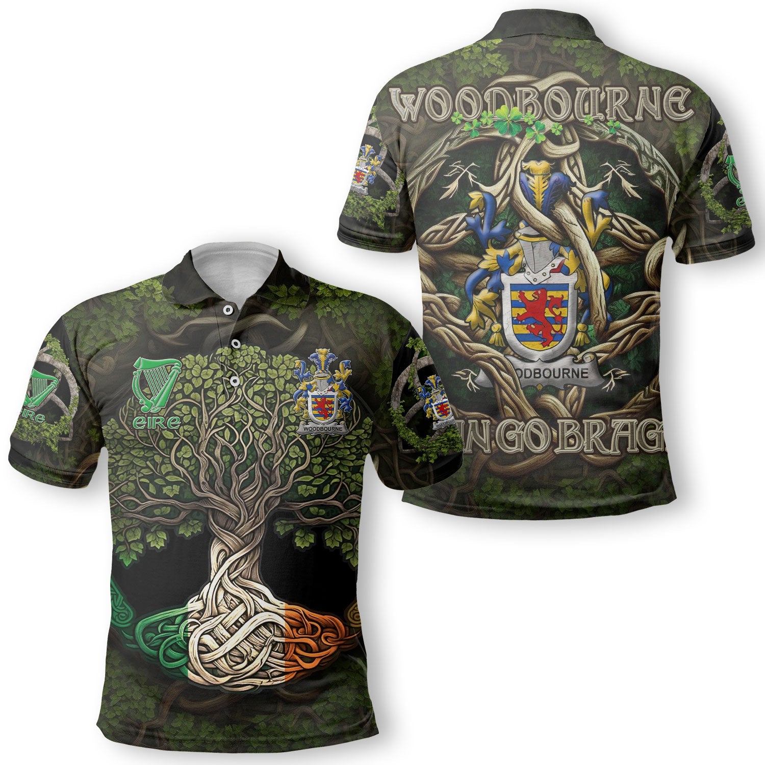 Woodbourne Polo Shirts Ireland Is My Root Style