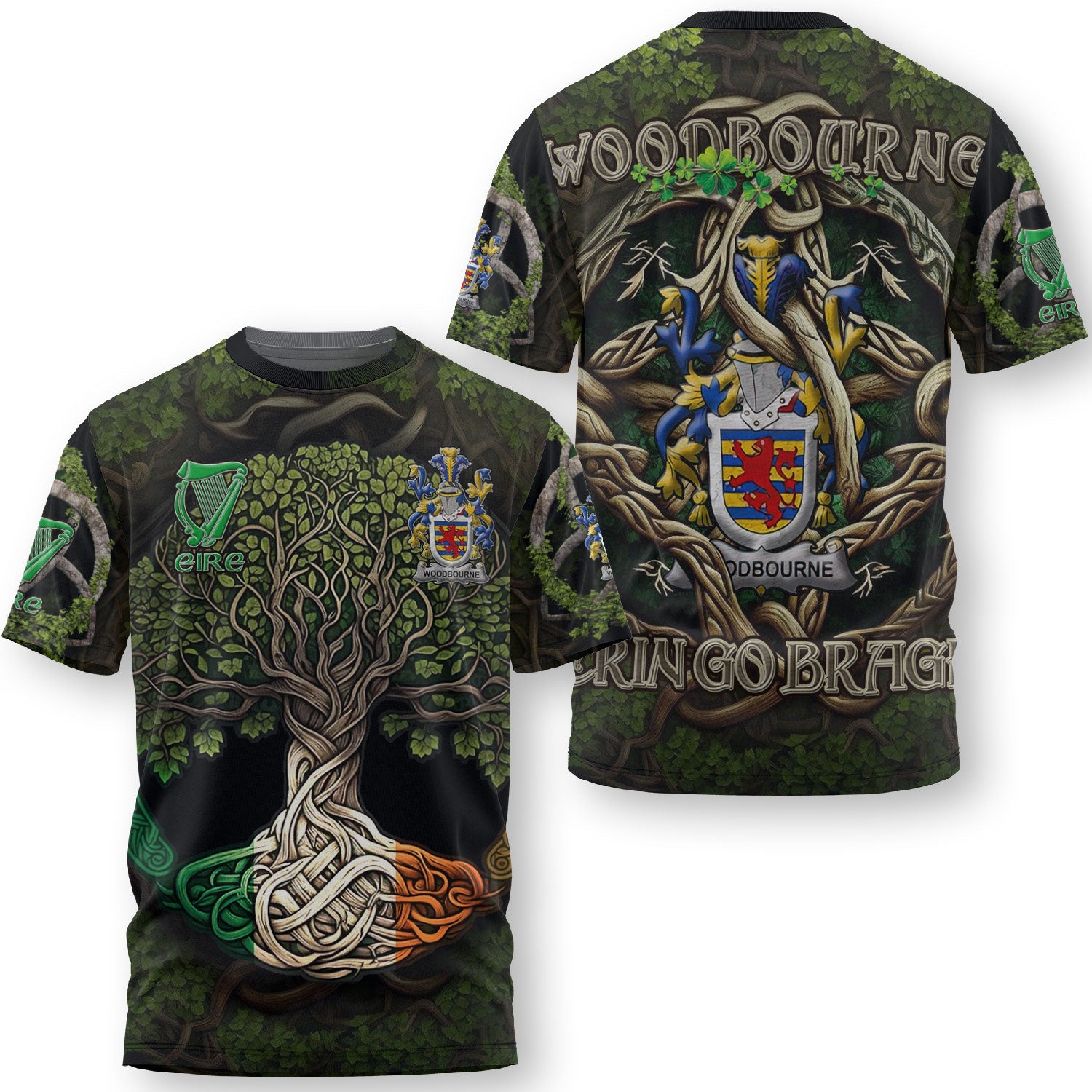 Woodbourne T-Shirts Ireland Is My Root Style