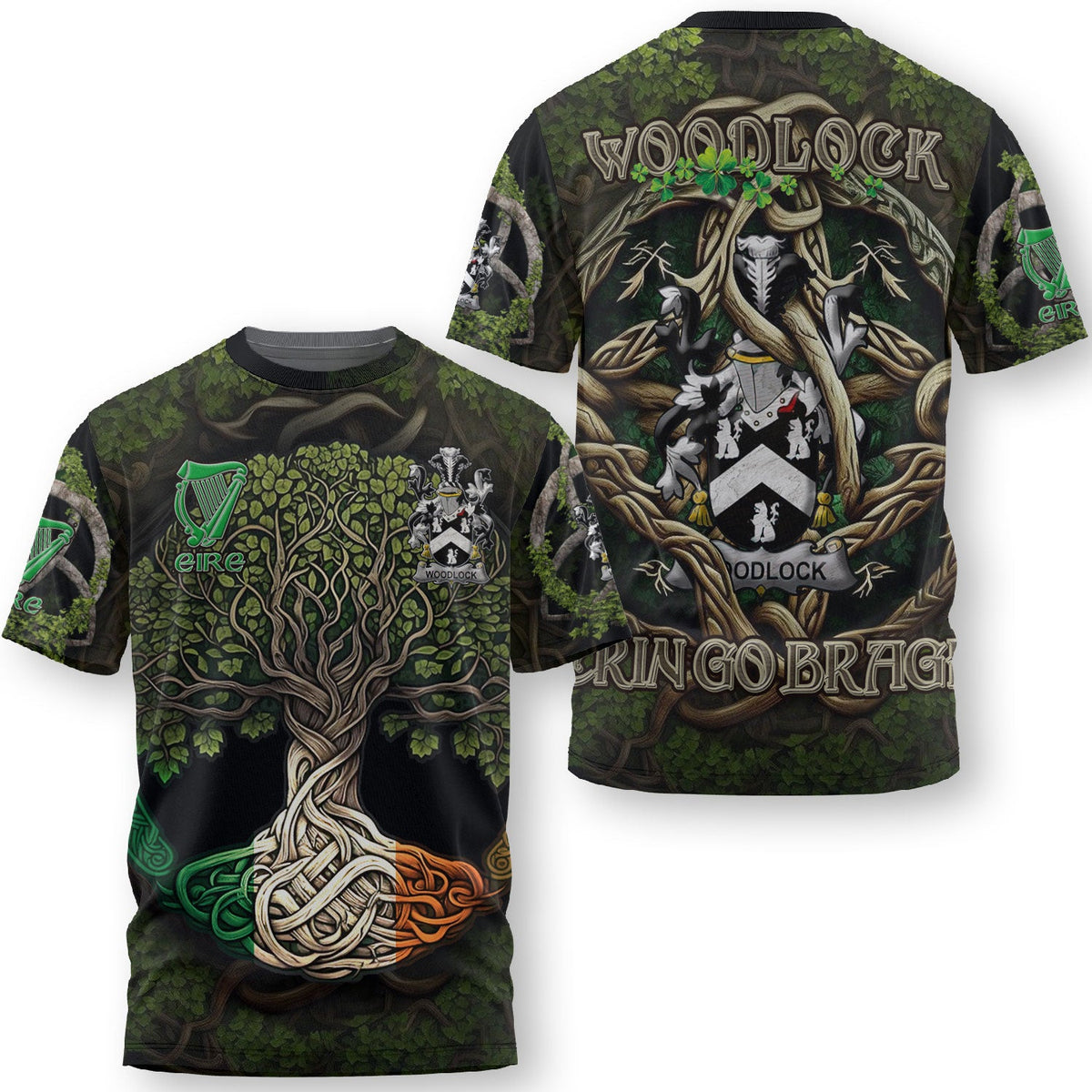 Woodlock T-Shirts Ireland Is My Root Style