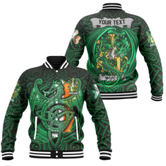 Woods Baseball Jackets The Green Dragon Of Ireland Style