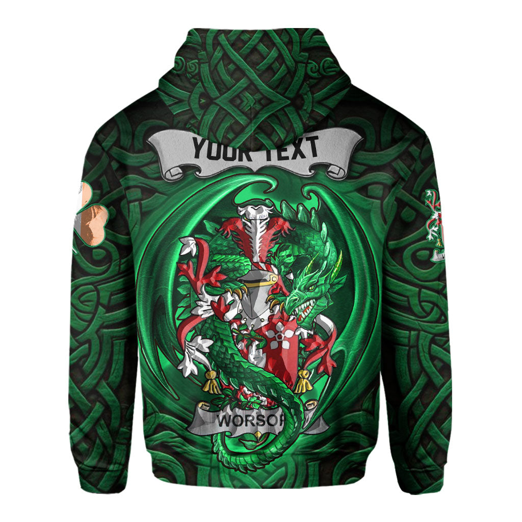 Worsopp Hoodies The Green Dragon Of Ireland Style