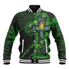 Wotton Baseball Jackets Celtic Cross And Dragon Style