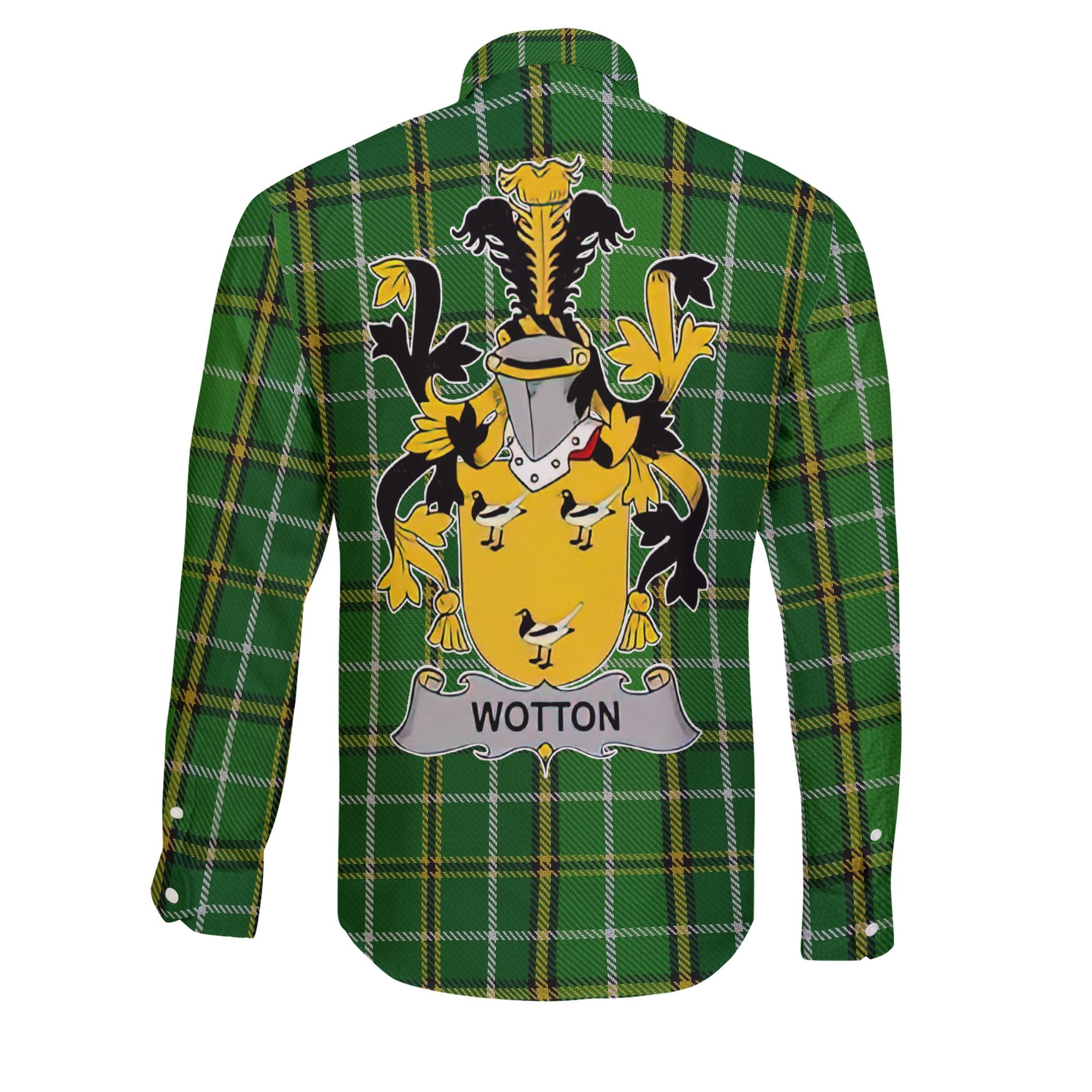 Wotton Long Sleeve Button Shirts Crest And National Plaid Style