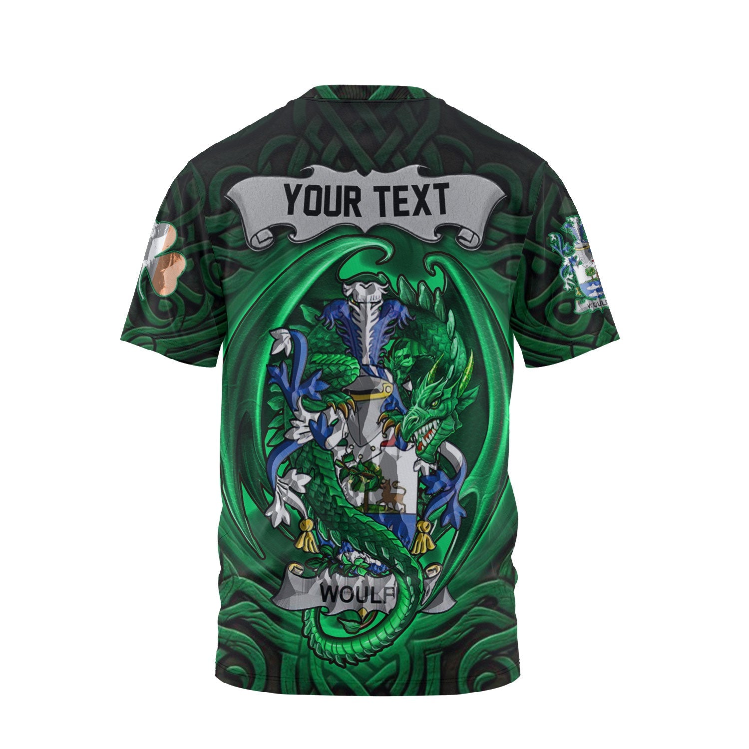 Woulfe T-Shirts The Green Dragon Of Ireland Style